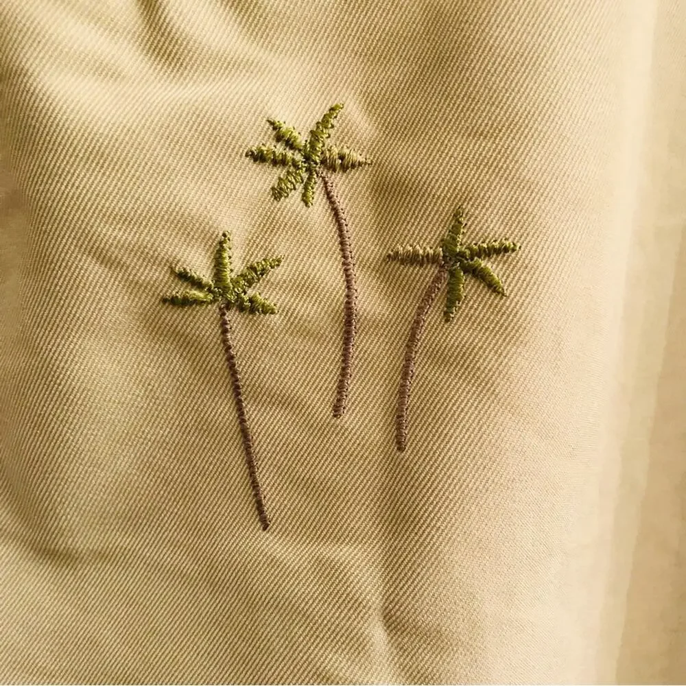 Line Two Palm Tree Sleeveless Dress Size Large - Picture 3 of 8